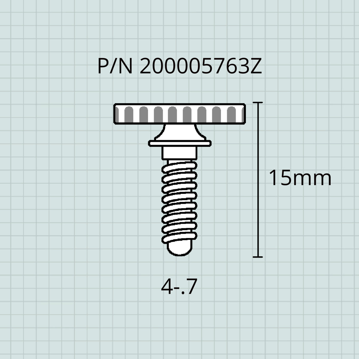 Nickel-Plated Lyre Screw for Selmer Alto & Tenor Saxophones | TOPE