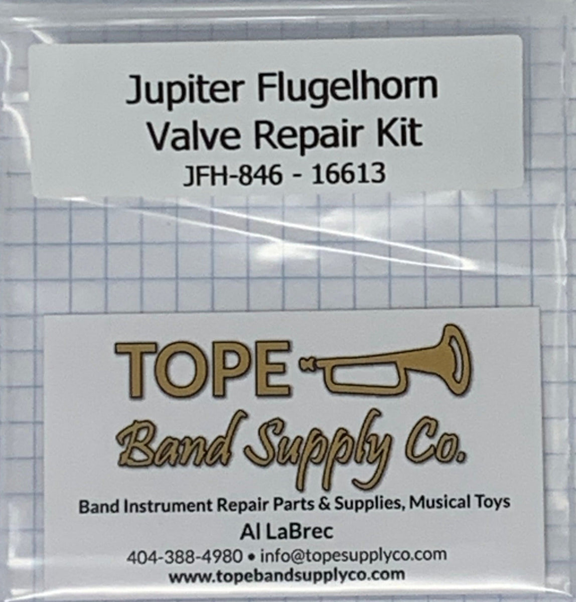 Jupiter JFH-846 Flugelhorn & JAL-456 Alto Horn Valve Repair Kit – TOPE Band  Supply Co.