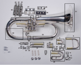King 1129 Marching Euphonium, 3 Valve Repair Kit
