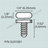 Conn King Valve Guide (screw in), Baritone, Euphonium, Sousaphone & Tuba