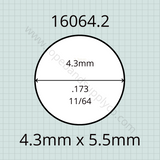 French Horn & Tuba Rotary Valve Bumper Stop, Neoprene or Cork