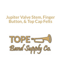 Jupiter Trumpet, Tuba, & Sousaphones, Valve Stem, Finger Button, & Top Cap Felts