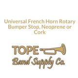 Universal French Horn Rotary Bumper Stop, Neoprene or Cork