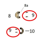 Conn French Horn, 8D Type, Stop Plate Retaining Screws, Set of 2