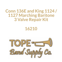 Conn 136E and King 1124 / 1127 Marching Baritone, 3 Valve Repair Kit-TOPE Band Supply Co.