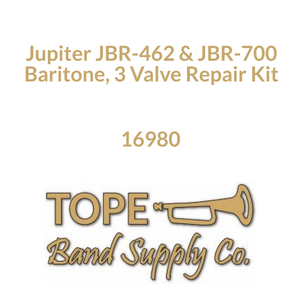 Jupiter JBR-462 & JBR-700 Baritone, 3 Valve Repair Kit