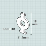 Holton Trumpet, 2 Slot Valve Guide, Set of 3