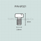 Holton French Horn, Rotary Valve Cork Stop Plate Screw, 2 Each