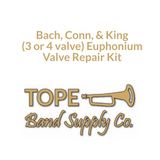 Bach, Conn, & King (3 or 4 valve) Euphonium Valve Repair Kit-TOPE Band Supply Co.