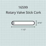 French Horn & Tuba Rotary Valve Bumper Stop, Neoprene or Cork