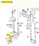 Yamaha Euphonium YEP-321 YEP-642 Water Key Tuning Slide Spring Screw & Cork Kit