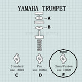 Yamaha Trumpet (Custom & Xeno YTR-8335 type), Valve Repair Kit