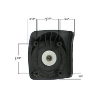 Instrument Case, Luggage, or Trunk Replacement Wheels 40mm Spinner Wheel, 1 Pair-TOPE Band Supply Co.