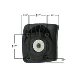 Instrument Case, Luggage, or Trunk Replacement Wheels 40mm Spinner Wheel, 1 Pair-TOPE Band Supply Co.