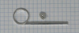 Bach BTR Trumpet 3rd Slide Finger Push Rod with Lyre Screw, Nickel or Silverplate