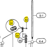 Yamaha Saxophone, Adjusting Screw & Cork Kit