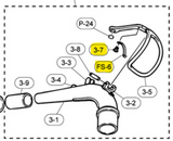 Yamaha Saxophone, YAS-23 Type, Neck Octave Key, Flat Spring & Screw Set