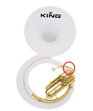 Conn King Sousaphone, 14K, 2350, Upper Mouthpipe, Silver-Plate or Lacquer