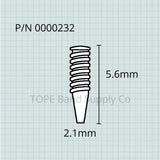 Emerson Armstrong Piccolo Pivot Screw, EP1, EP2, 204 Type