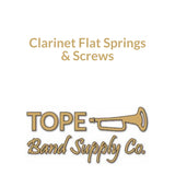 Clarinet Flat Springs and/or Screws, You Choose
