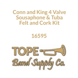 Conn and King (4 valve) Sousaphone & Tuba Felt and Cork Kit