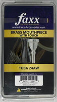 Tuba brass mouthpiece 24AW w/pouch