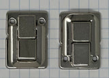Replacement Latch, Catch Plate Latch for Instrument Case, Brass or Nickel, set of 2