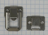 Replacement Latch, Catch Plate Latch for Instrument Case, Brass or Nickel, set of 2