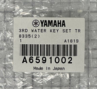 Yamaha 3rd slide water key set, lacquer horns