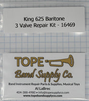 Valve Kit, King 625 3 valve Baritone