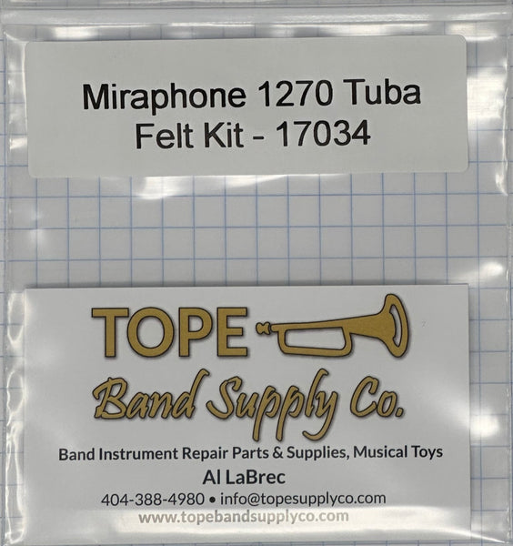 Miraphone 1270 tuba felt kit