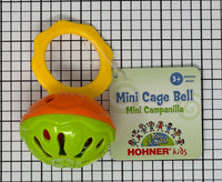 Baby Rattle, Hohner Kids, 4" Handled Mini Cage Bell, Colors Vary-TOPE Band Supply Co.