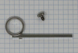 Getzen 3rd Slide Finger Push Rod (Finger Ring) 3.8mm with Lyre Screw, Nickel