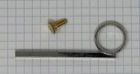 Olds Ambassador Cornet Trumpet 3rd Slide Finger Push Rod (Finger Ring) with Lyre Screw
