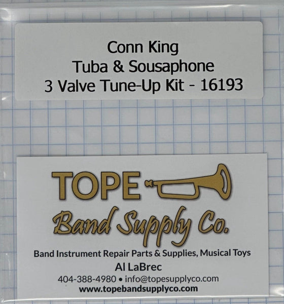 Valve Kit, Conn and King Sousaphone and Tuba (3 valve) Repair Kit