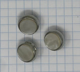 Benge Finger Button Set, Nickel with Pearl Inlay