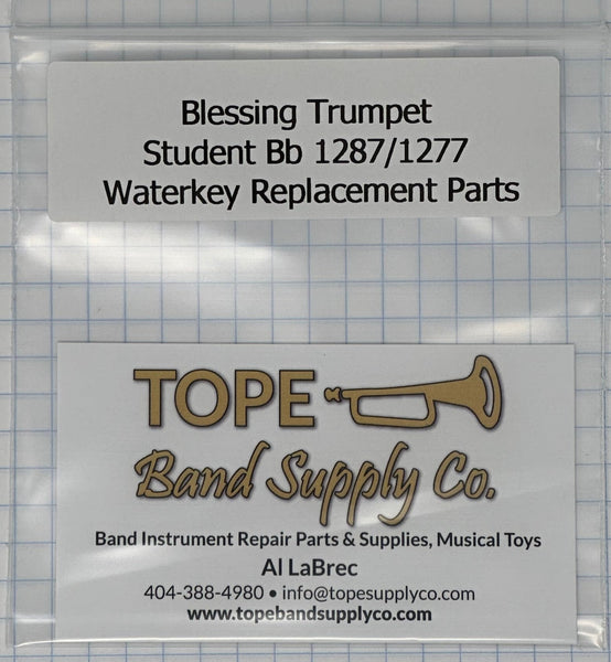 Blessing BTR 1287 1277 Bb trumpet waterkey replacement parts