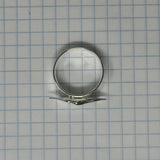 3rd slide valve finger ring, silver-plate