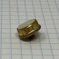 Finger Button, King older Cornet & Trumpets, Brass or Silver with Pearl