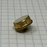 Finger Button, King older Cornet & Trumpets, Brass or Silver with Pearl