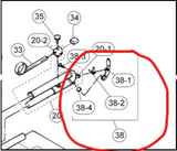 Yamaha Trumpet, Water Key Set, 3rd Slide - Silver Finish