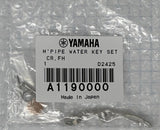 Yamaha Mellophone, Flugelhorn, Water Key Set, Mouth Pipe - Nickel Finish