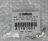 Yamaha Trumpet, Water Key Set, 3rd Slide - Nickel Finish