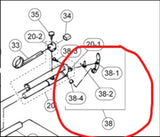 Yamaha Trumpet, Water Key Set, 3rd Slide - Nickel Finish