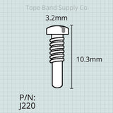 Pivot Screw, Armstrong Saxophones, 2 each