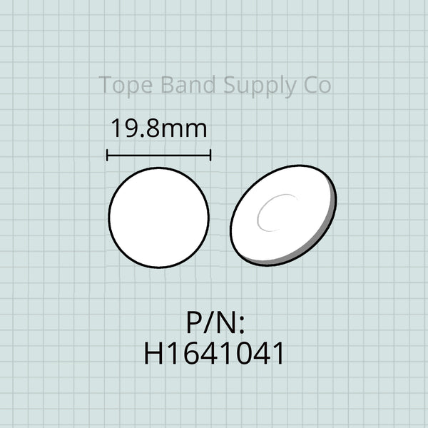 Finger Button Pearl Inlay (insert), Yamaha Tuba and Sousaphone, 1 each, 20mm