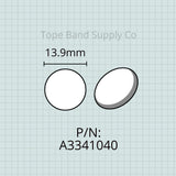 Finger Button Pearl Inlay, Yamaha Trumpet, 1 each