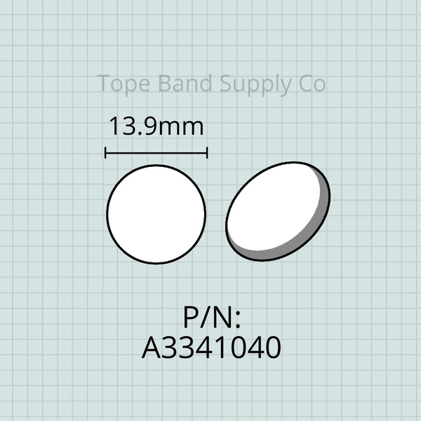 Finger Button Pearl Inlay, Yamaha Trumpet, 1 each