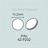 Finger Button Insert (Inlay), 15.2mm, Jupiter Euphonium / Tuba