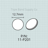 Finger Button Insert (Inlay), 12.7mm, Jupiter Flugelhorn / Trumpet
